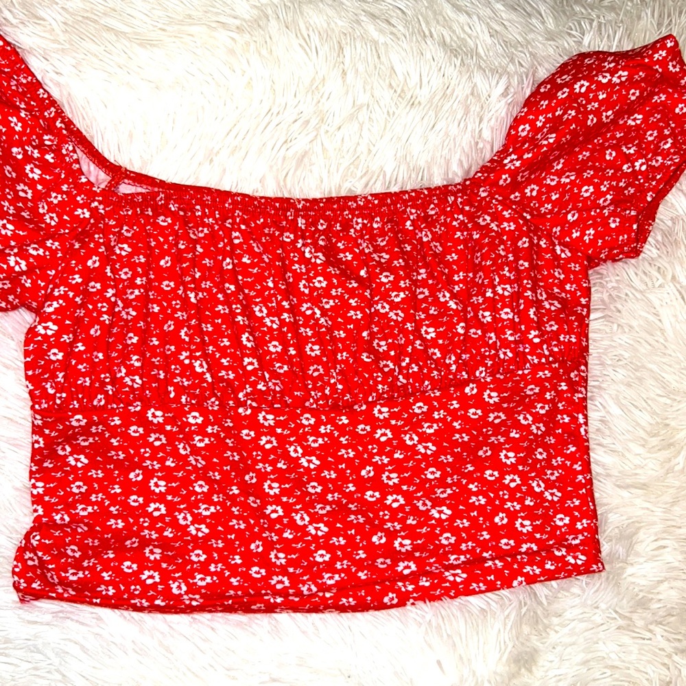 floral crop top